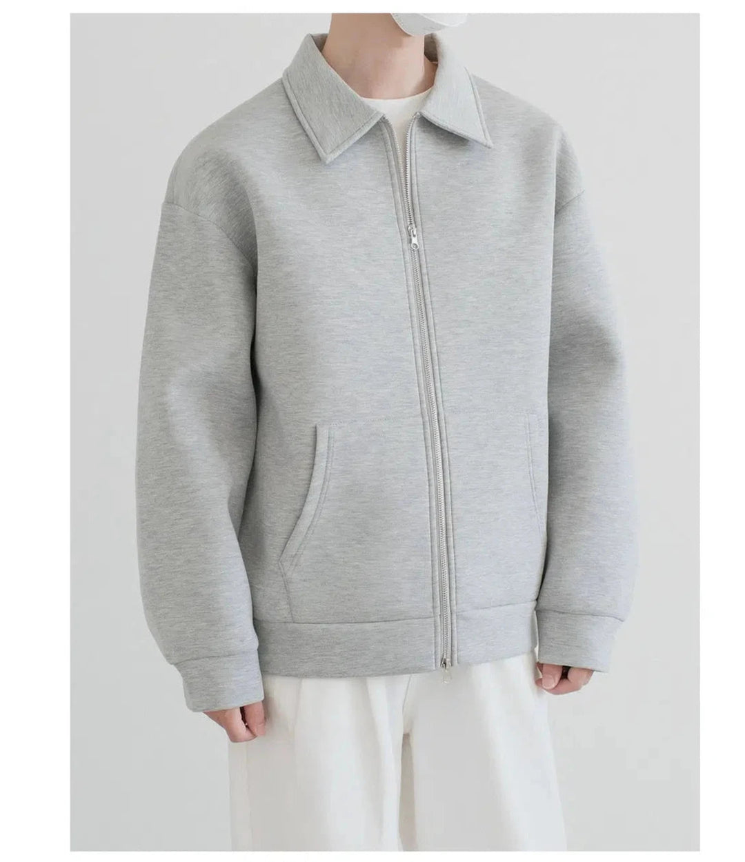 Grey Zip-Up Jacket