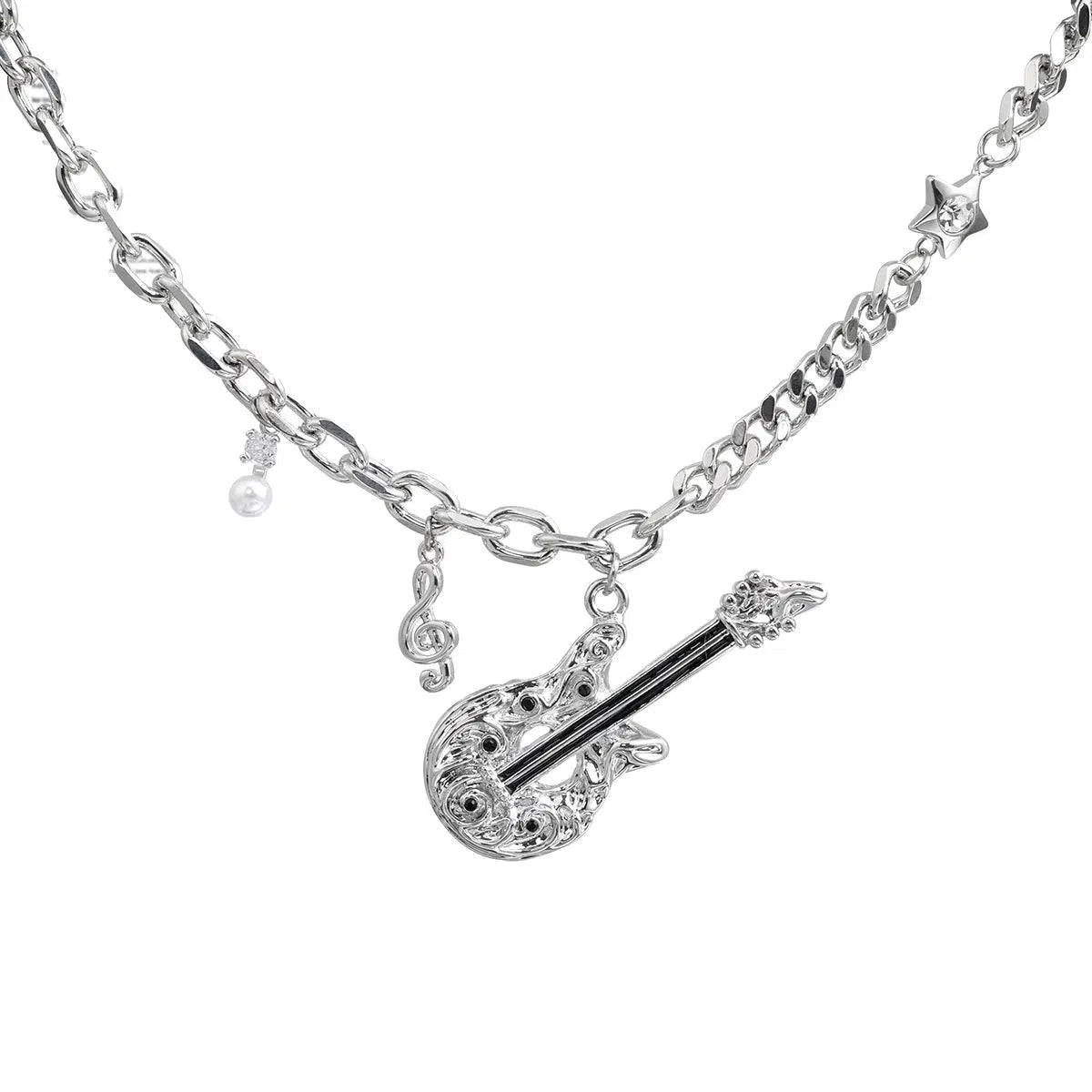 Guitar Pendant Necklace