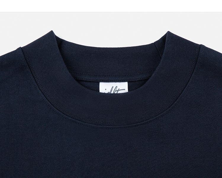 Half High Neck Drop Shoulder T-shirt