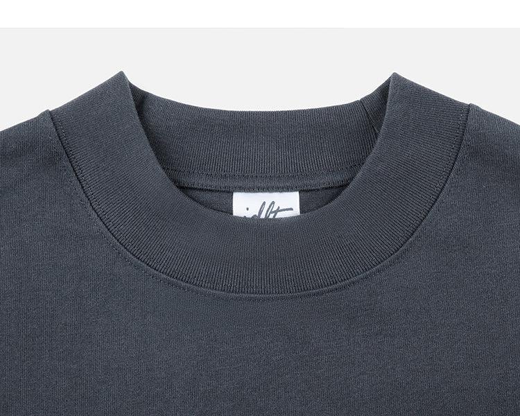 Half High Neck Drop Shoulder T-shirt