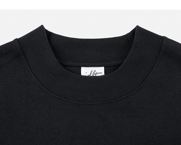 Half High Neck Drop Shoulder T-shirt