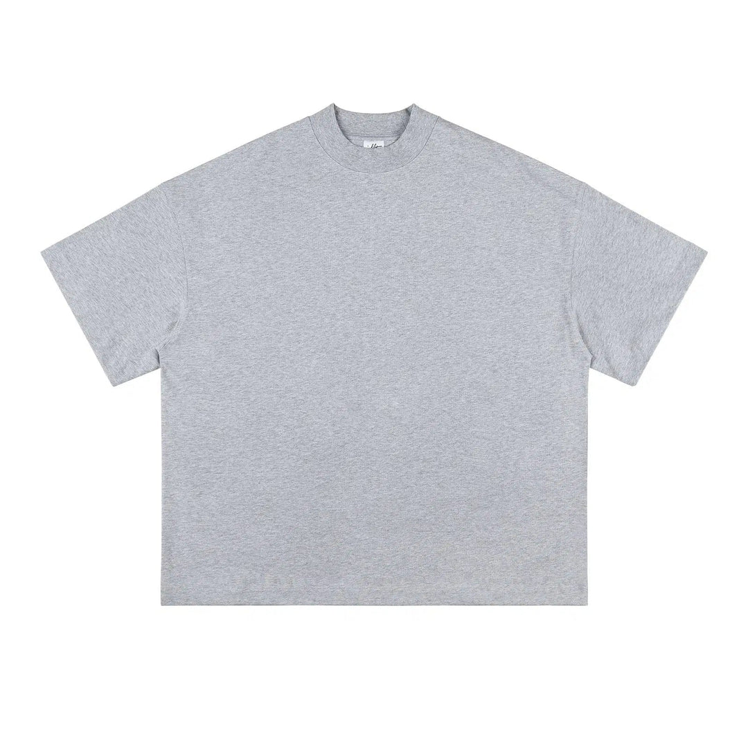 Half High Neck Drop Shoulder T-shirt