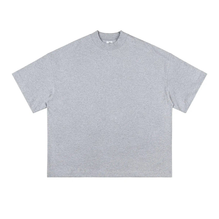 Half High Neck Drop Shoulder T-shirt