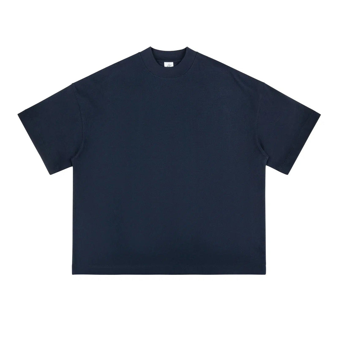Half High Neck Drop Shoulder T-shirt