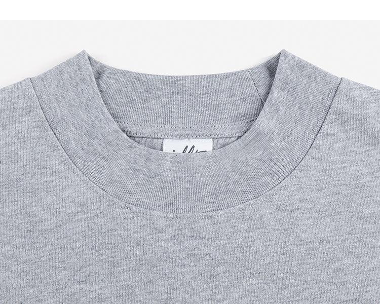 Half High Neck Drop Shoulder T-shirt