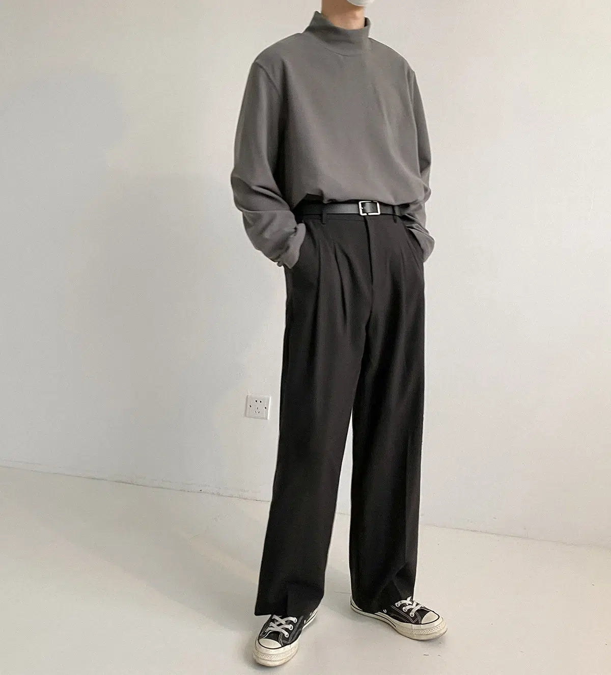 Half Turtleneck Long Sleeve Bottoming Pullover