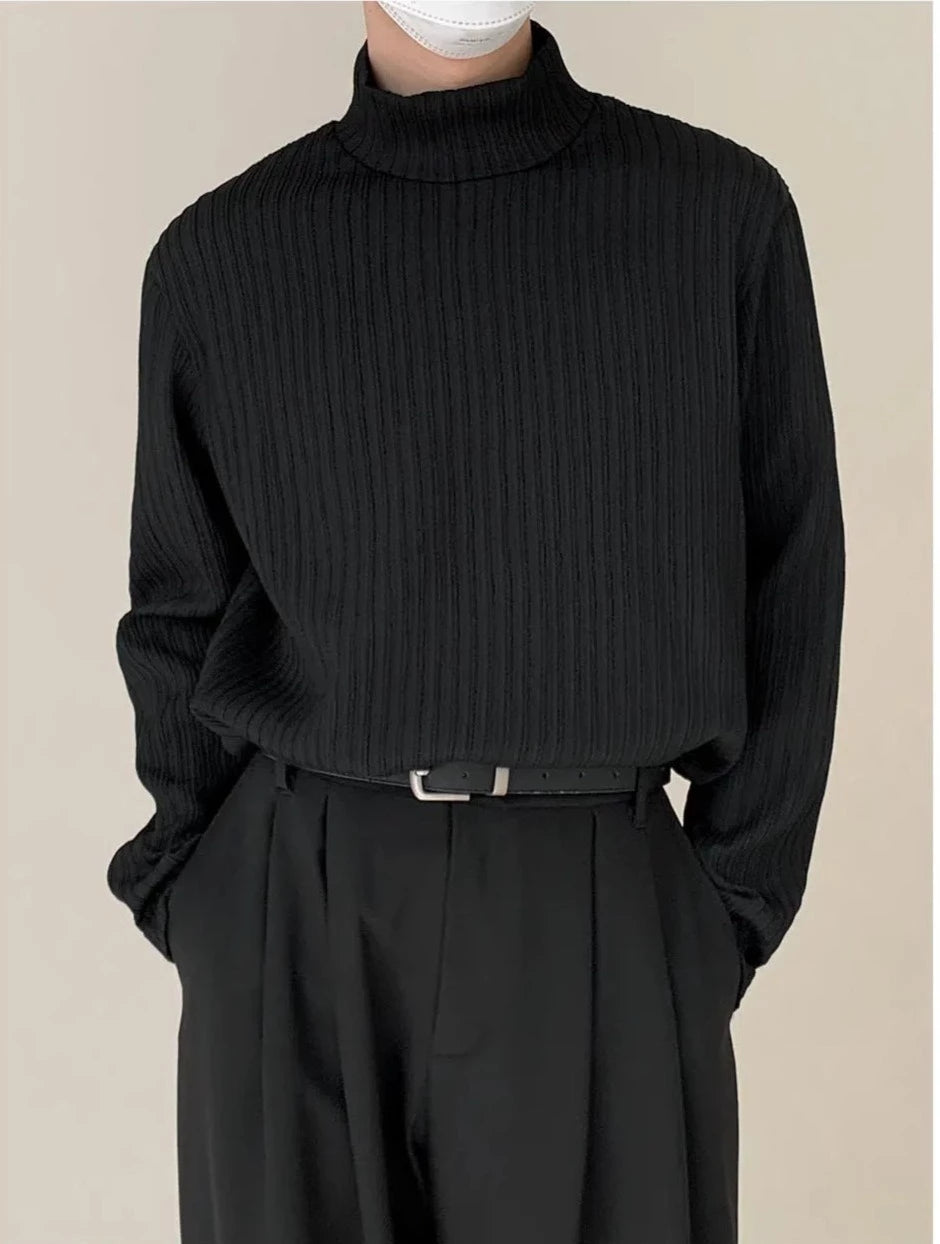 Half Turtleneck Long Sleeves Shirt