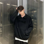 Half Turtleneck Oversized Sweatshirt