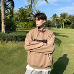 Half Turtleneck Oversized Sweatshirt