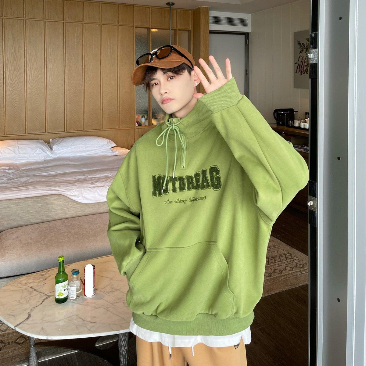 Half Turtleneck Oversized Sweatshirt