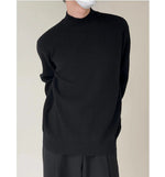 Half Turtleneck Solid Color Sweater