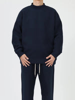 Half Turtleneck Velvet Sweatshirt