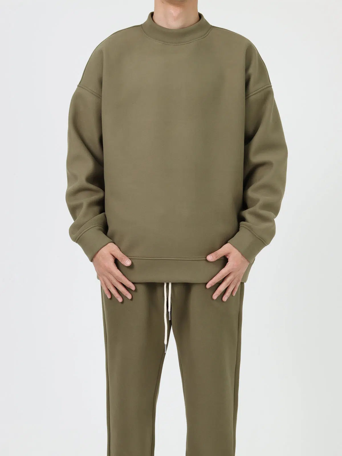 Half Turtleneck Velvet Sweatshirt