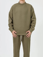 Half Turtleneck Velvet Sweatshirt