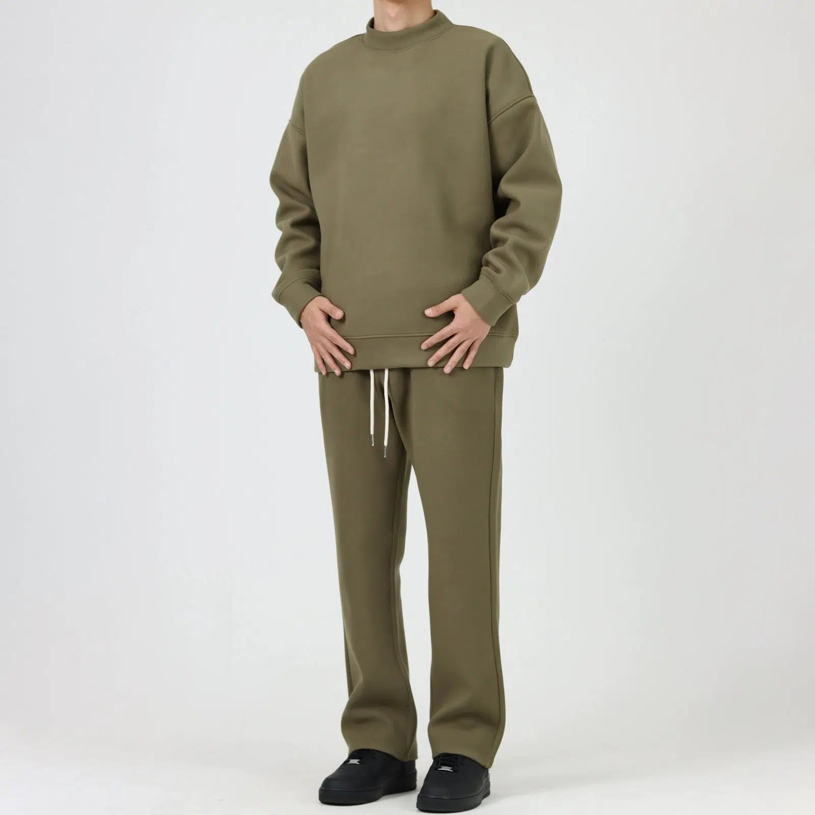 Half Turtleneck Velvet Sweatshirt