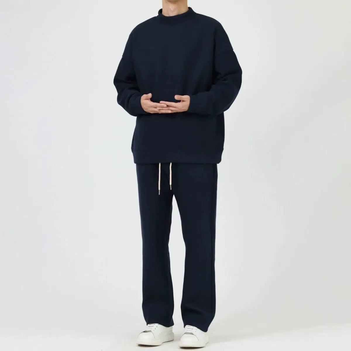 Half Turtleneck Velvet Sweatshirt