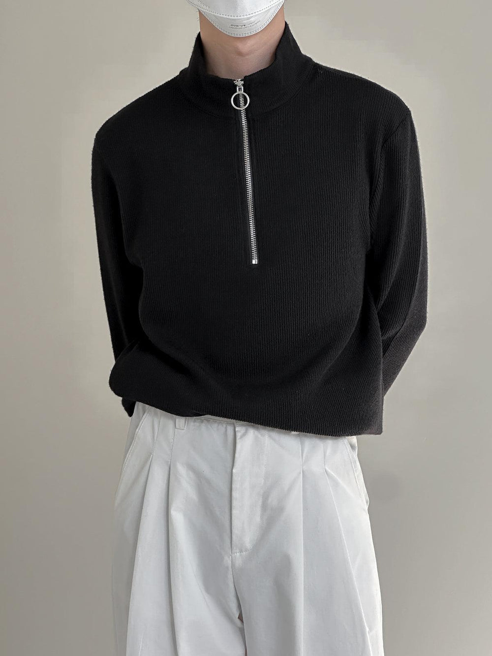 Half Zip Bottoming Shirt