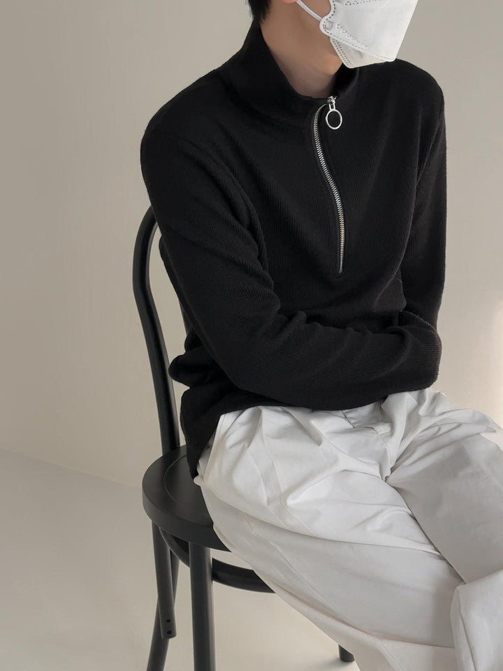 Half Zip Bottoming Shirt