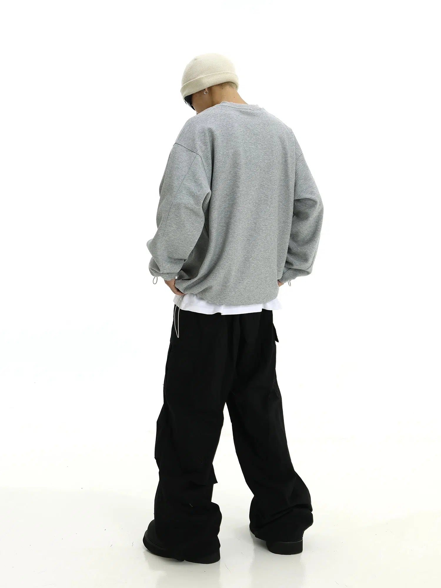 Half-Zip Oversized Sweatshirt