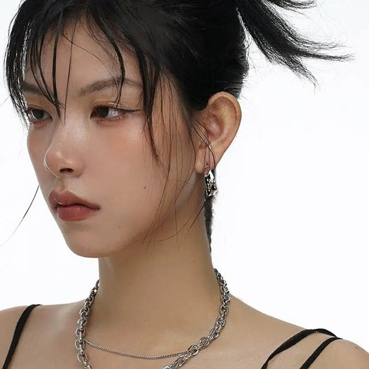 Half-circle Ripple Earrings