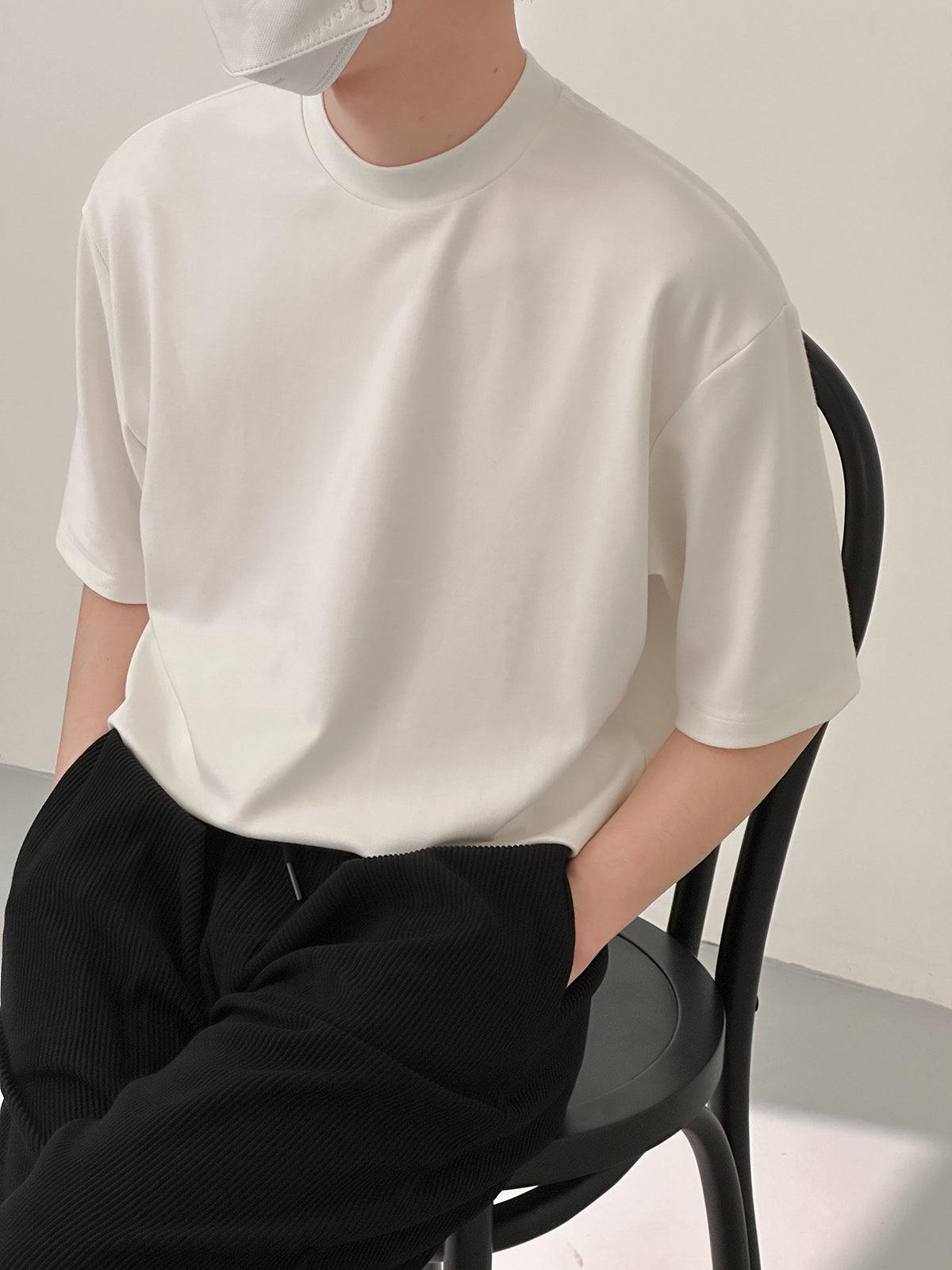 Half-high Collar Short-sleeved T-shirt