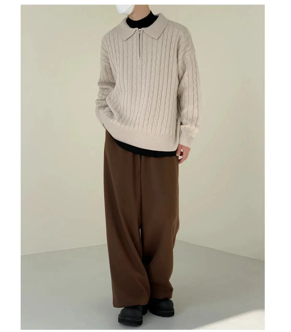 Half-zip Knitted Polo Shirt