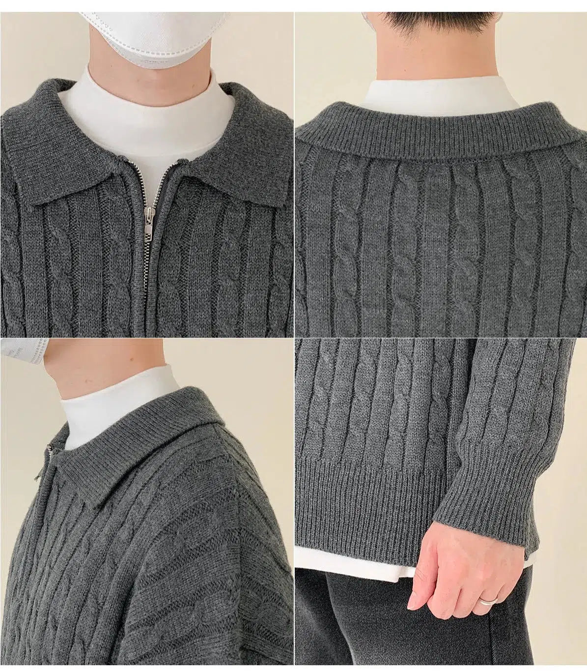 Half-zip Knitted Polo Shirt