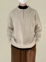 Half-zip Knitted Polo Shirt