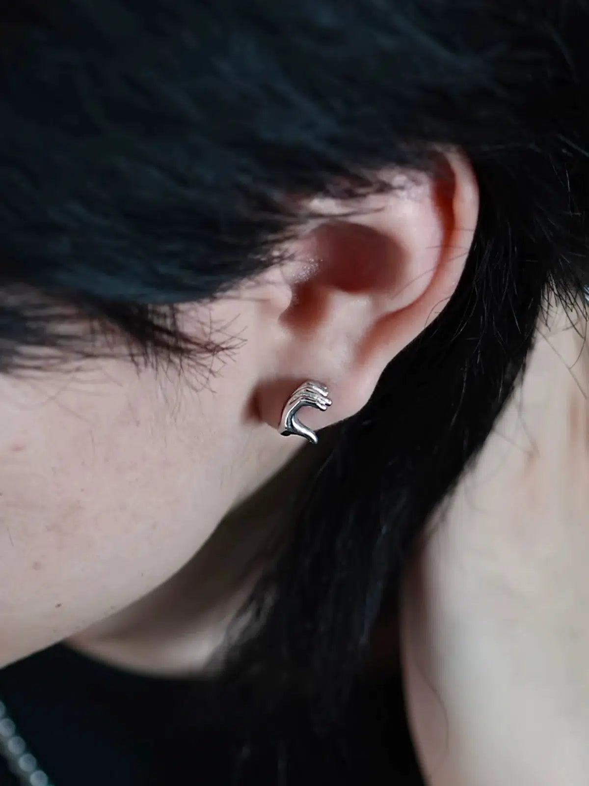 Hand Gesture Stud Earrings