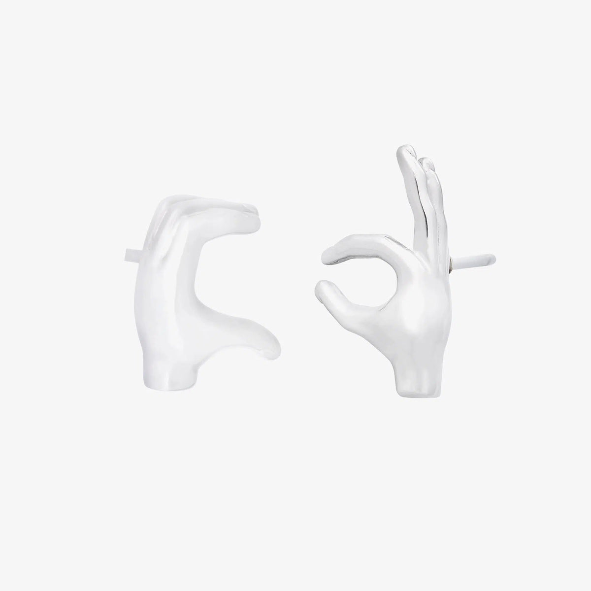 Hand Gesture Stud Earrings