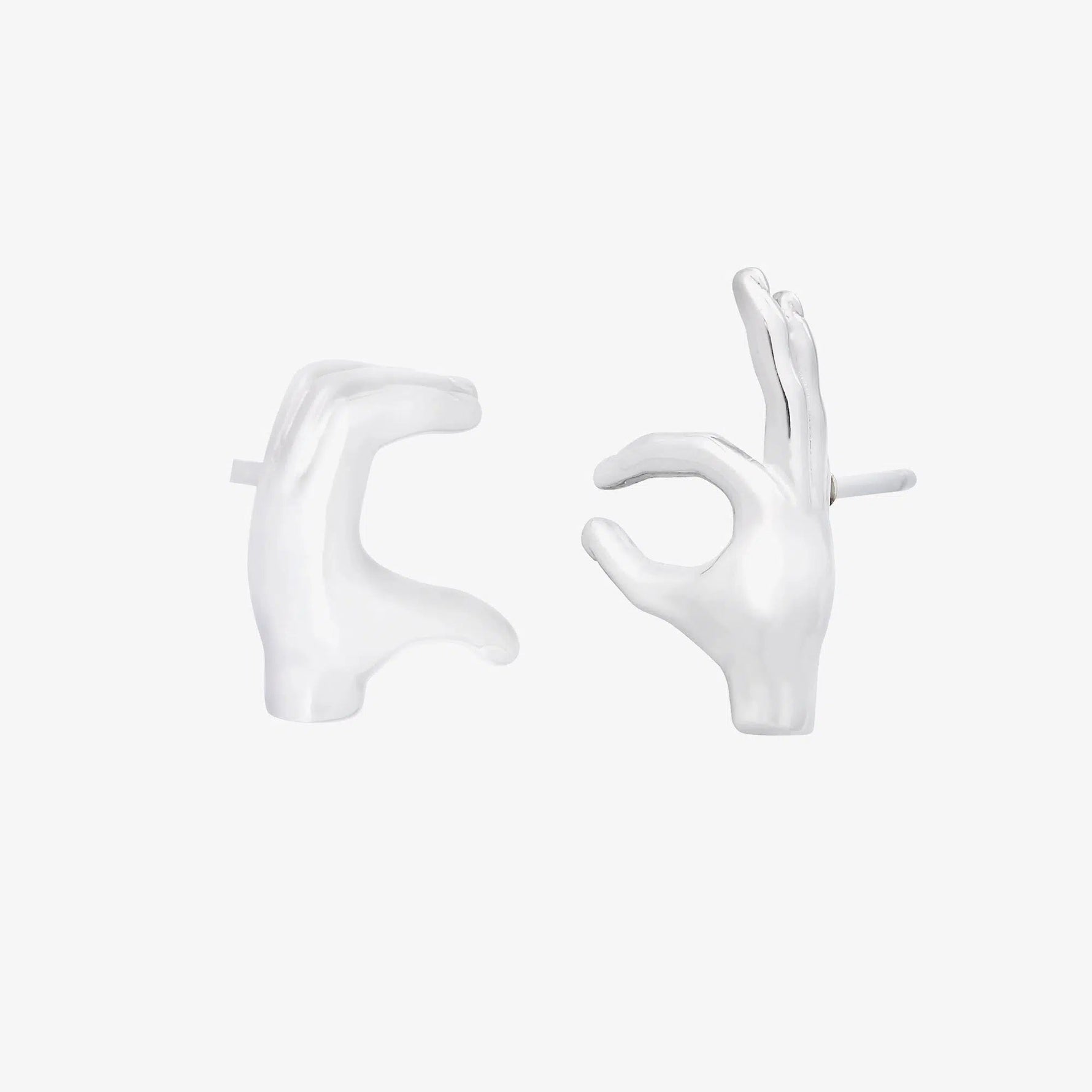 Hand Gesture Stud Earrings