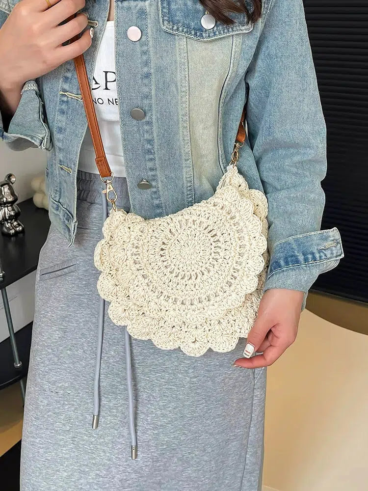 Handmade Crochet Crossbody Bag