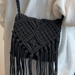 Handmade Macrame Fringe Shoulder Bag