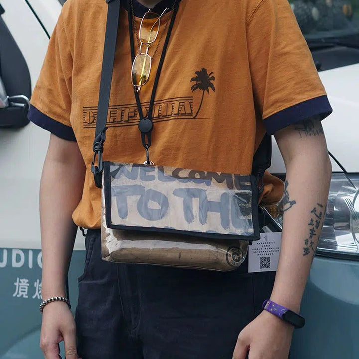 Handmade PVC Design Crossbody Bag