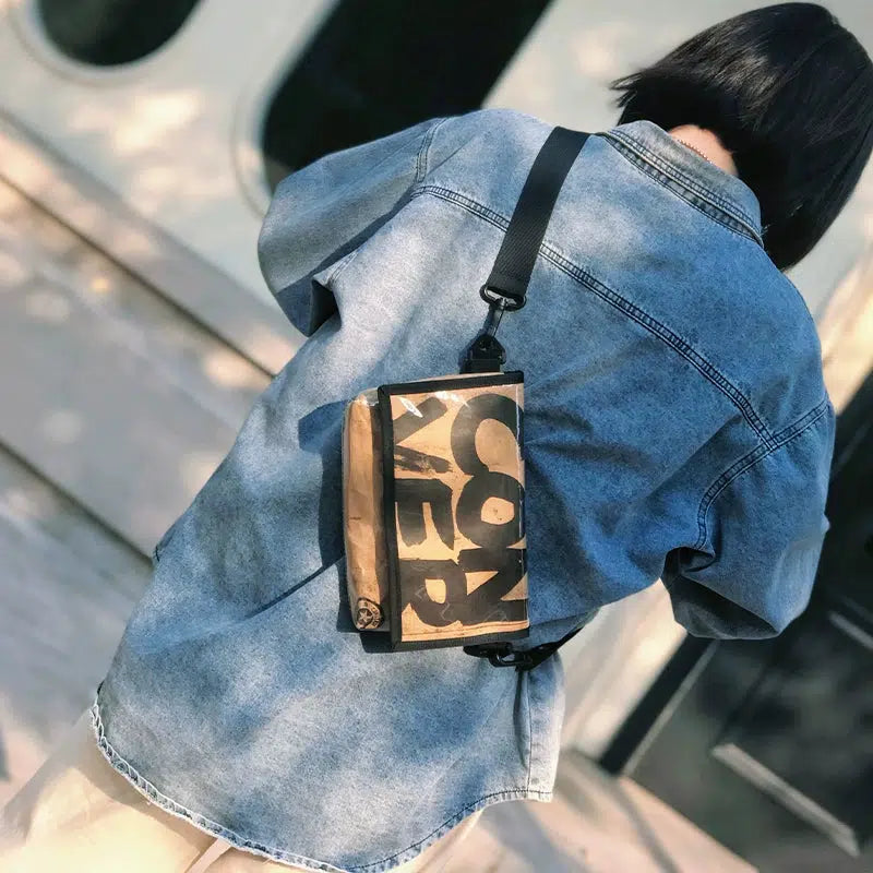 Handmade PVC Design Crossbody Bag