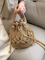 Handmade Woven Bucket Bag