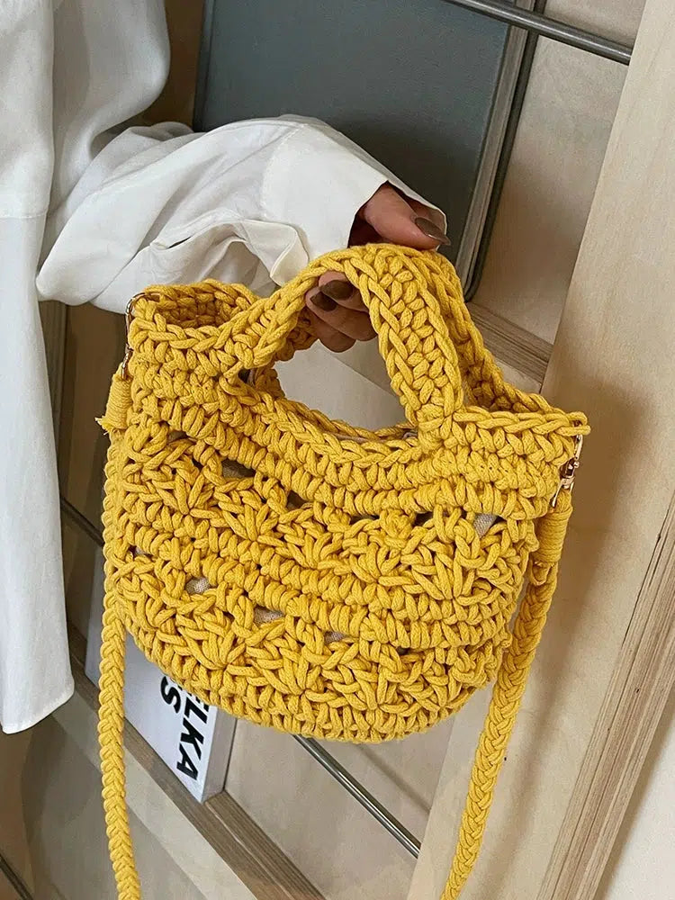 Handwoven Crochet Shoulder Bag