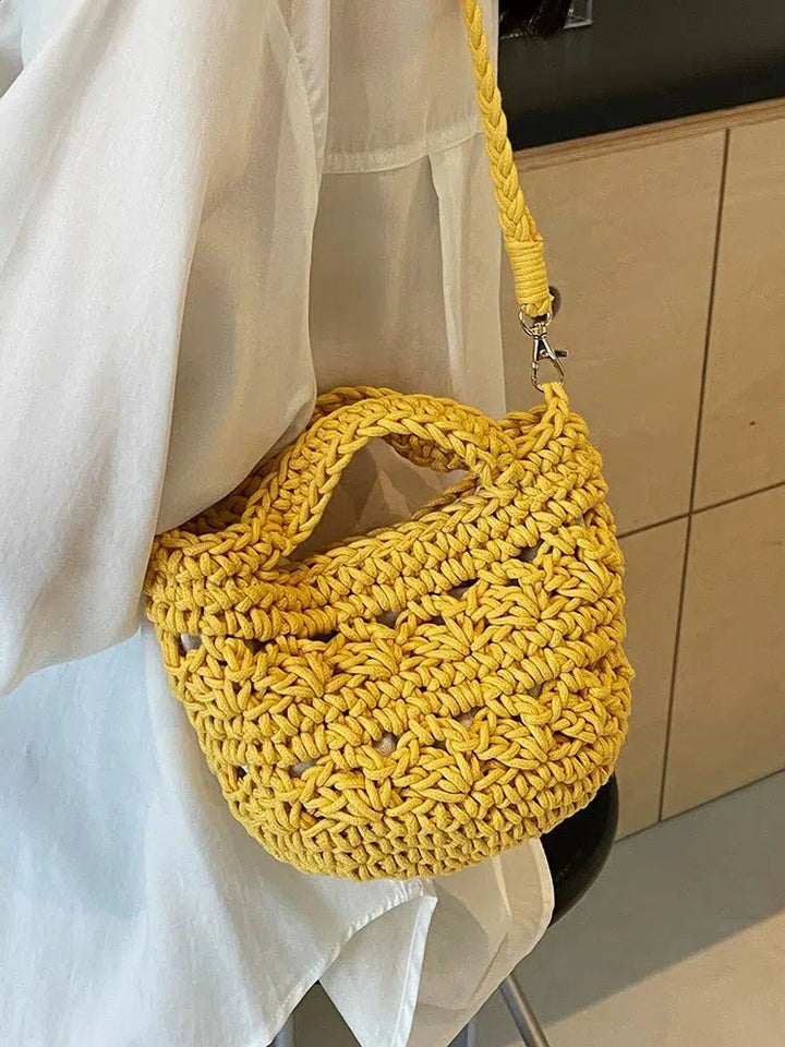 Handwoven Crochet Shoulder Bag