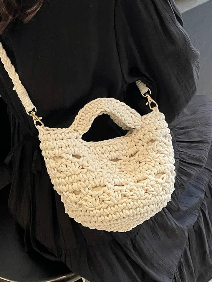 Handwoven Crochet Shoulder Bag