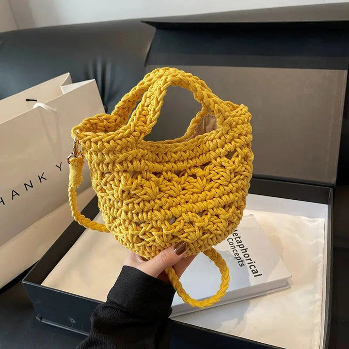 Handwoven Crochet Shoulder Bag