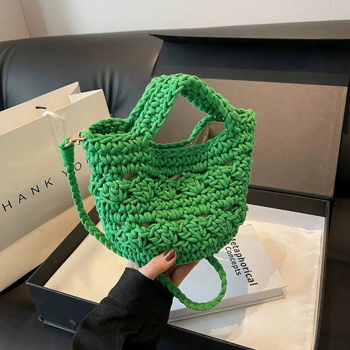 Handwoven Crochet Shoulder Bag