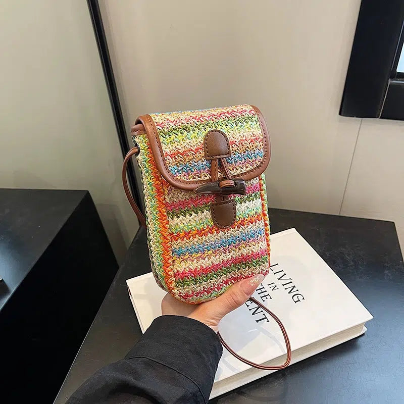 Handwoven Crossbody Mobile Phone Bag