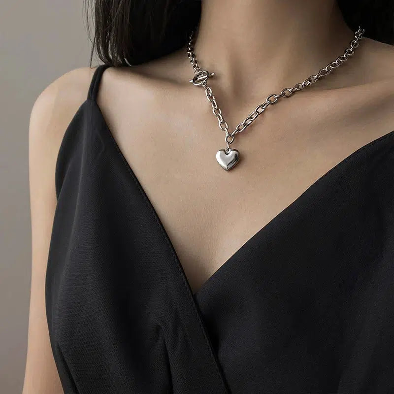 Heart Charm Chain Necklace