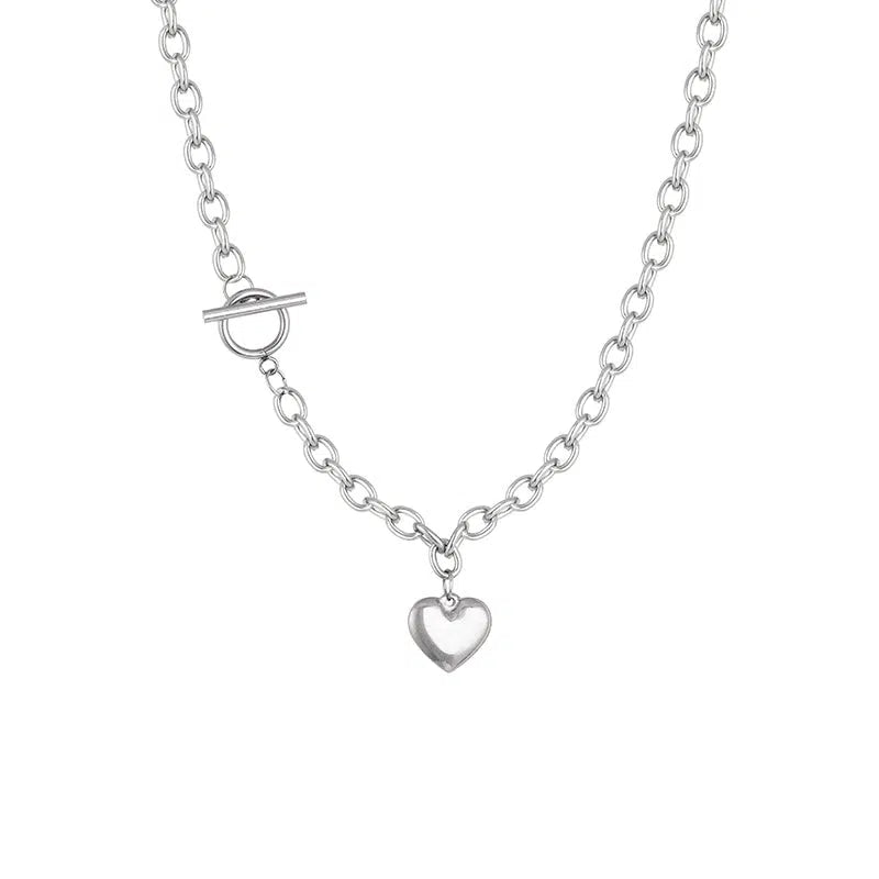 Heart Charm Chain Necklace