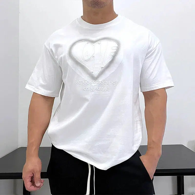 Heart Graphic Print T-shirt