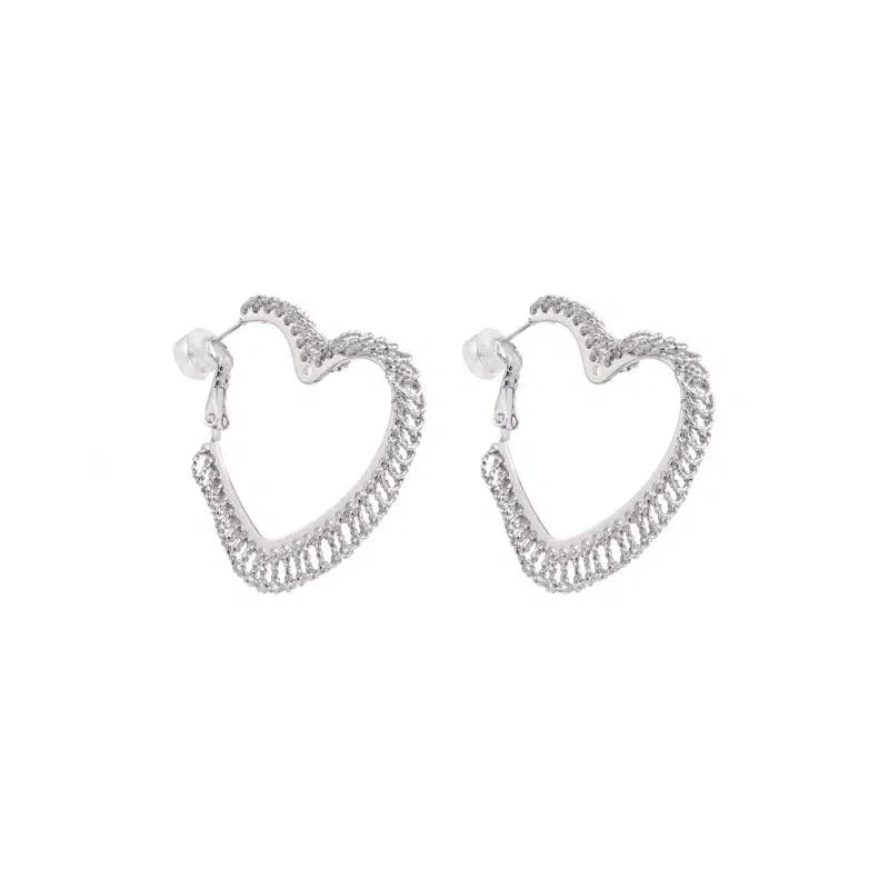 Heart Hoop Earrings