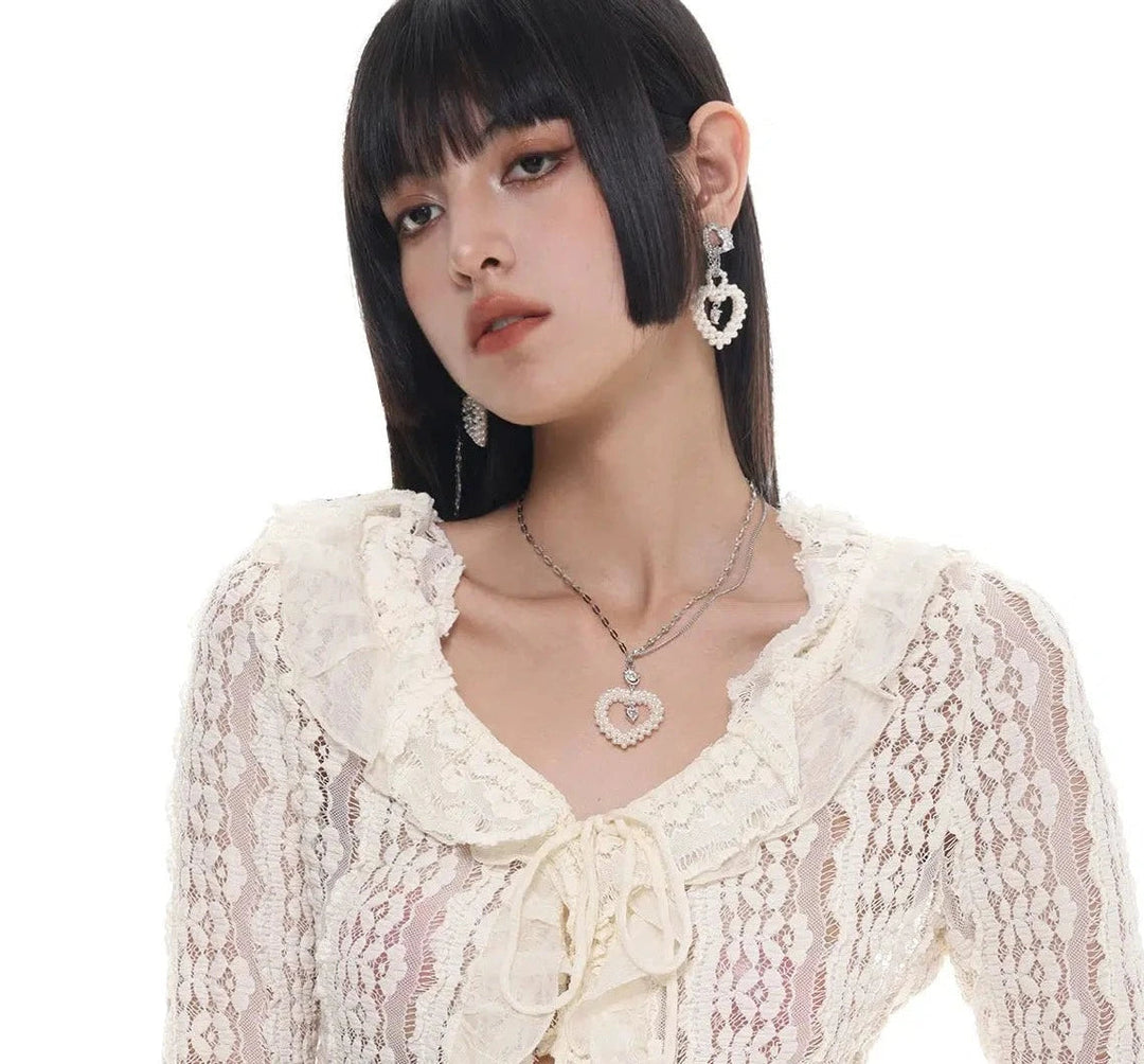 Heart Pearl Necklace