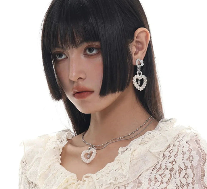 Heart Pearl Necklace