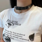 Heart Pendant Spike Necklace