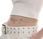 Heart Zircon Waist Chain